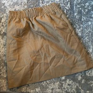 {J.Crew} Tan Mini Skirt